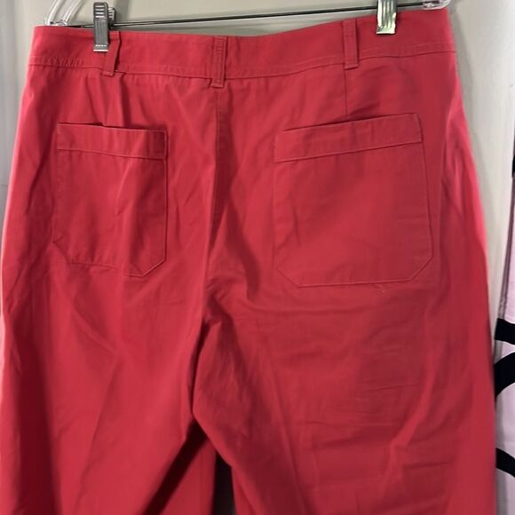 Talbots Heritage Pink Straight Leg Cropped Pants Size 12 - Picture 9 of 10